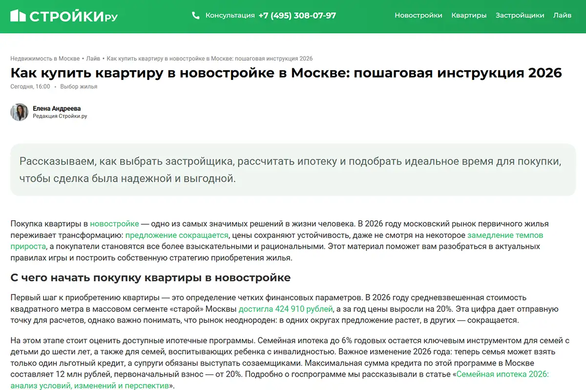 комментарий стройки.ру