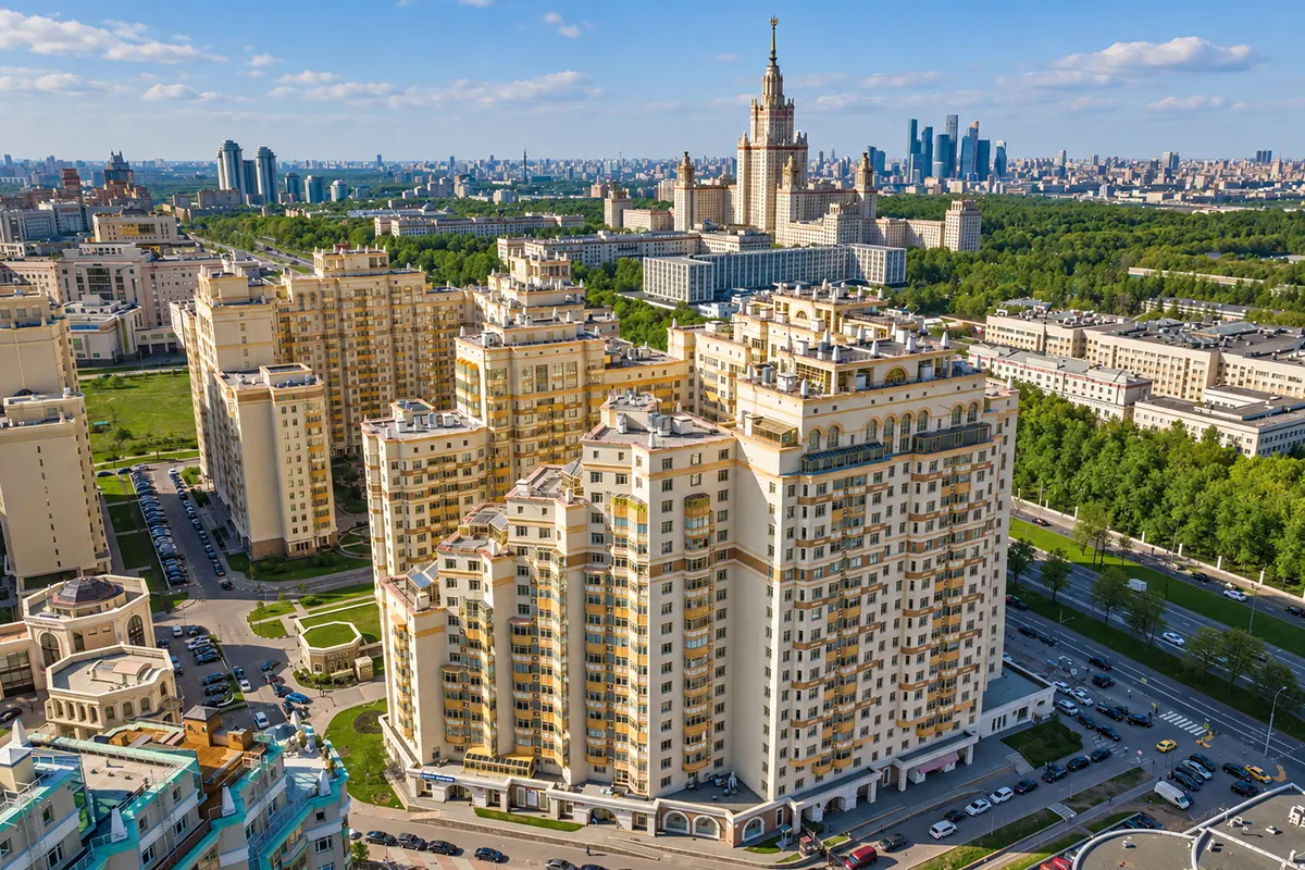 ЖК Доминион вид на МГУ